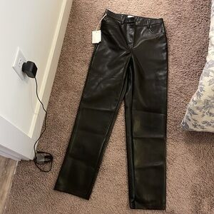Aritzia Black Leather Pants - NEVER WORN!!